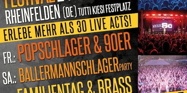 Party XXL: Großartiges Programm beim Rheingaudi Festival am 24.-26.06.22 für Groß & Klein
