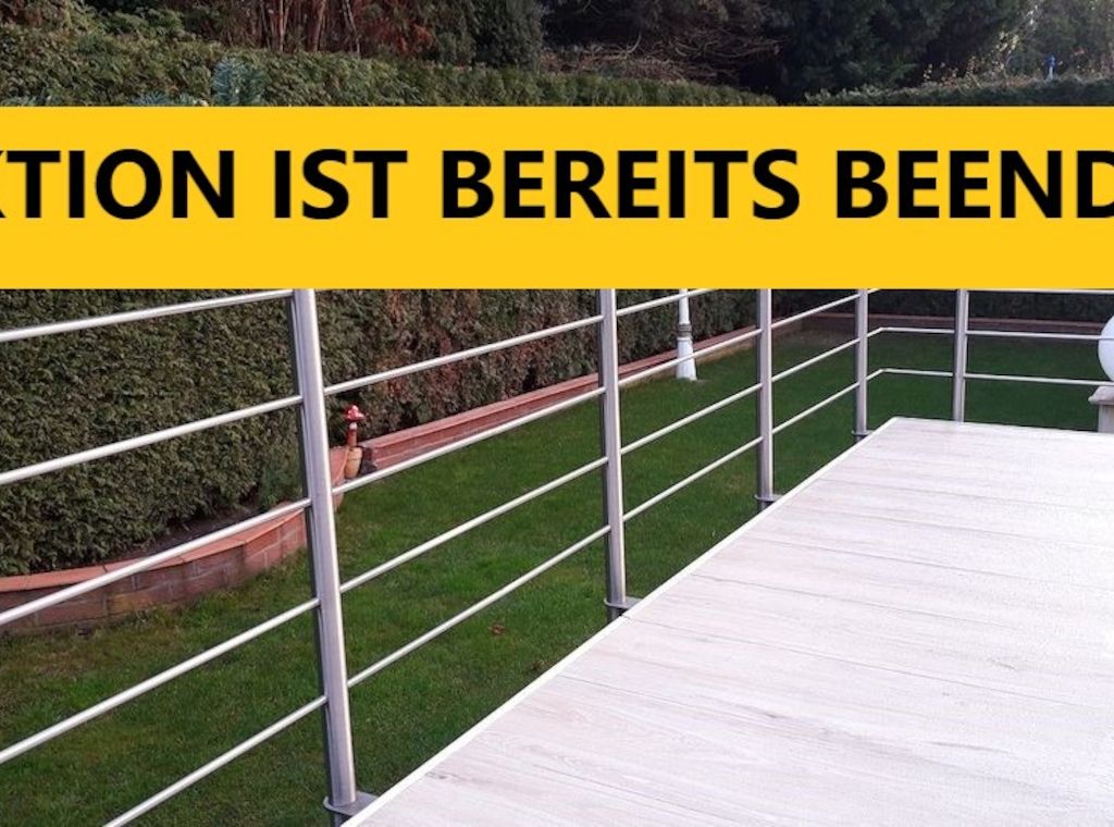 Verlosung eines Terrassen-Geländers in Edelstahl- Ausführung für Berliner!