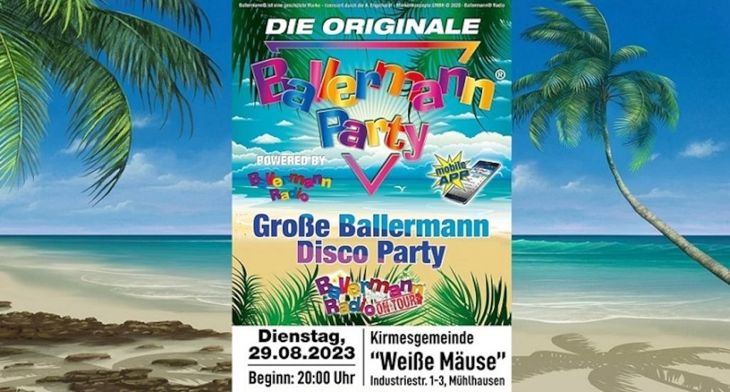 100% Party: Kirmesgemeinde "Weiße Mäuse" lässt erneut Ballermann Party steigen