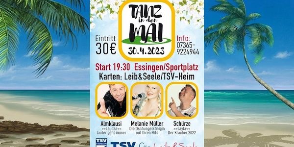 Ballermann Radio Eventtipp: TSV Essingen feiert „Tanz in den Mai“ im Mallorcastyle