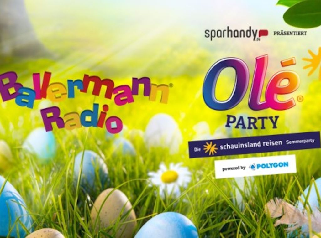 Ostereier-Suche im Mallorcastyle: Olé Party präsentiert Oster-Special mit Ticket-Verlosung auf Ballermann Radio