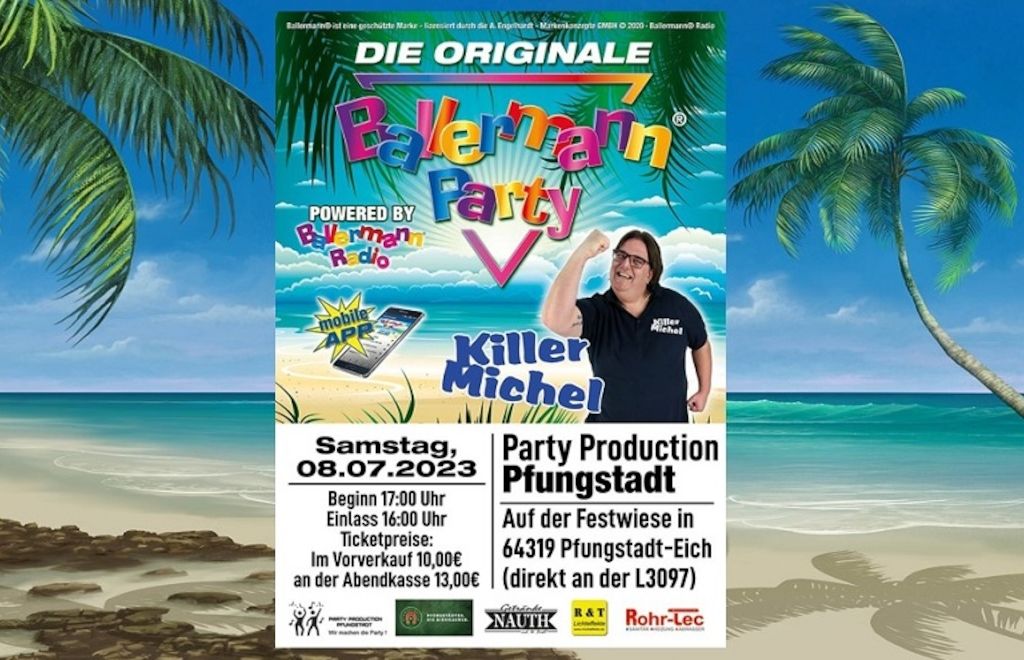 Originale Ballermann Party: Pfungstadt im Partymodus