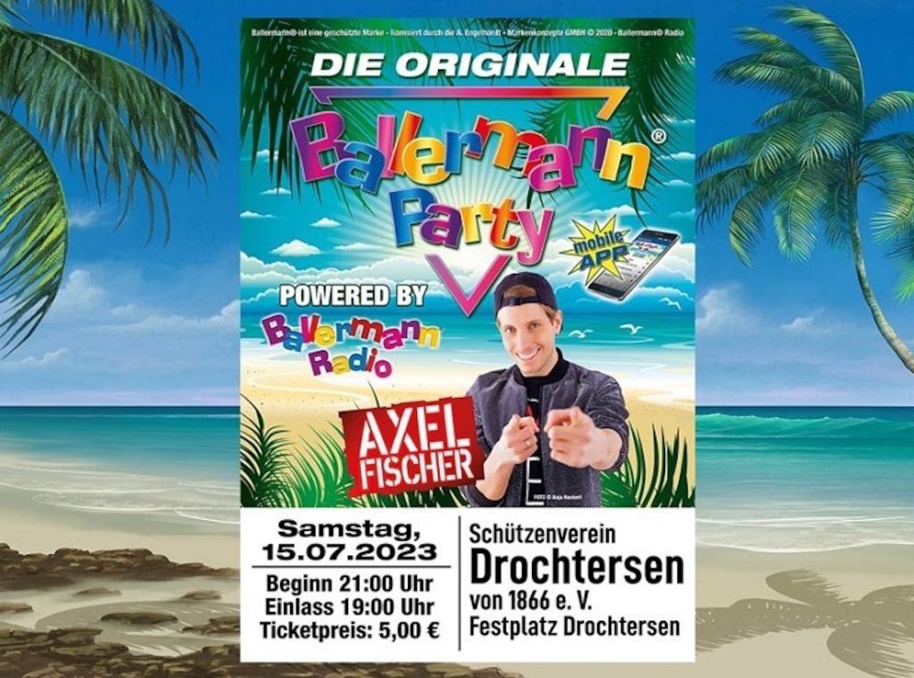 Party-Abriss: Schützenverein Drochtersen feiert originale Ballermann Party