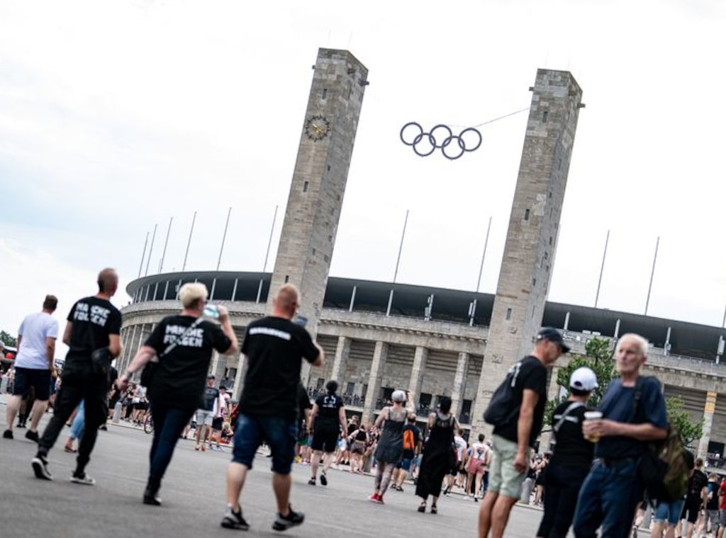 Berliner Band Rammstein im Olympiastadion gefeiert