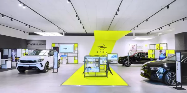 Opel-Autohäuser mit neuem CI-Konzept