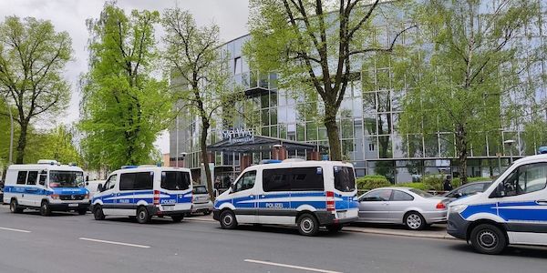 Großes Polizeiaufgebot bei "Palästina-Kongress" in Berlin