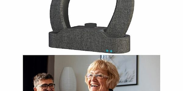 TV-Ton gut hören - ideal auch für Brillenträger: auvisio Digitaler Funk-TV-Hörverstärker und Nackenlautsprecher 