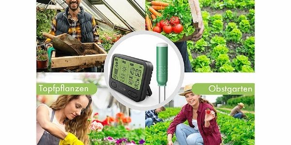 Für optimale Pflanzenpflege - Sensorwerte bequem auf dem Display prüfen