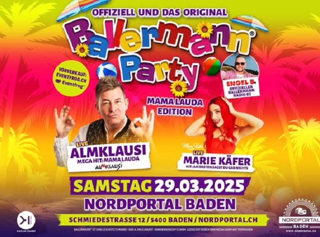 Mama Lauda Edition: Originale Ballermann Party steigt erneut im Nordportal Baden