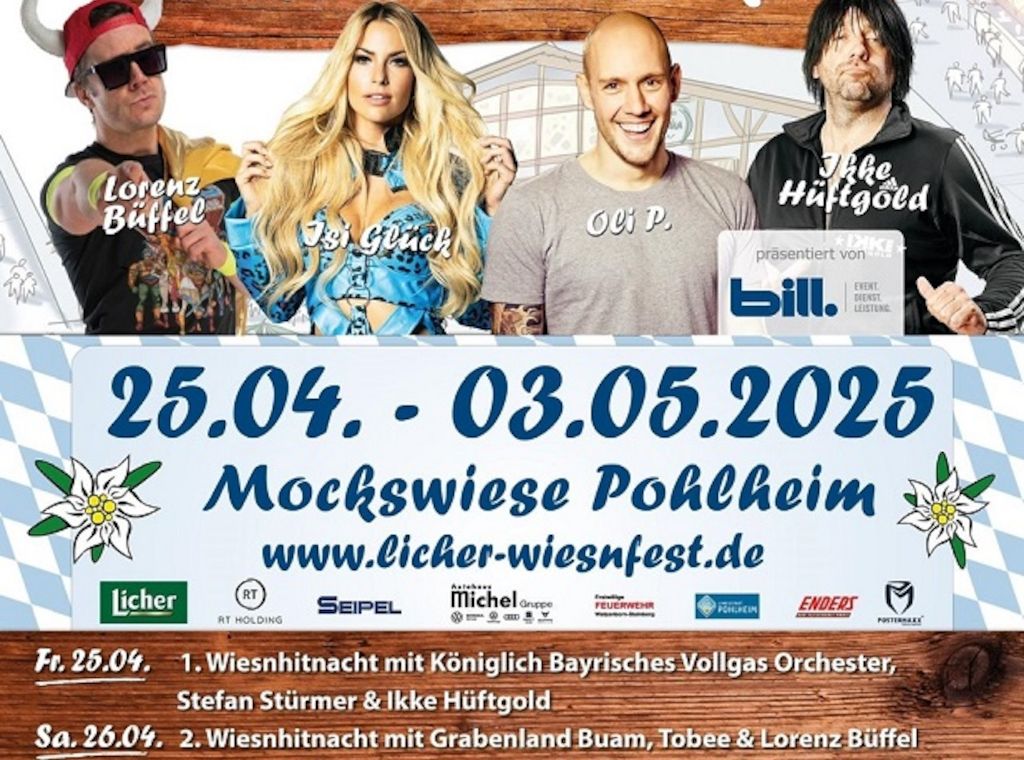 Erstmalig! »Tanz in den Mai« mit Ballermann Radio beim 15. Wiesnfest Pohlheim