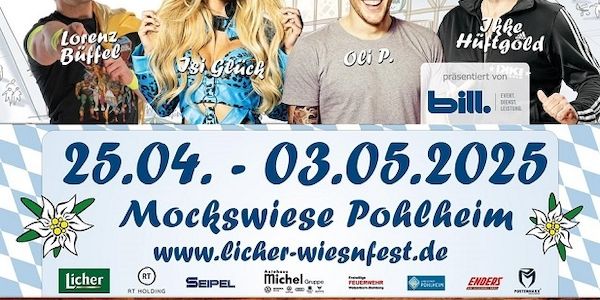 Erstmalig! »Tanz in den Mai« mit Ballermann Radio beim 15. Wiesnfest Pohlheim