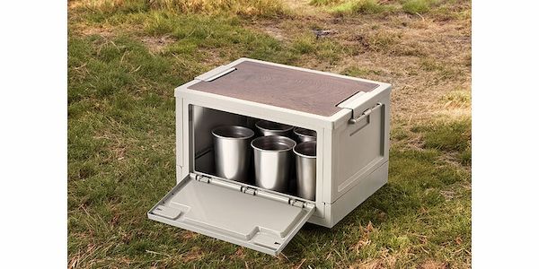Stapelbare Klappboxen mit Deckel für Camping und Haushalt