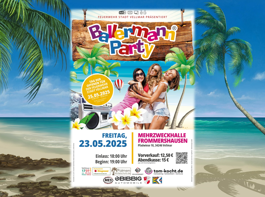 Die originale Ballermann Party: Malle-Vibes mitten in Vellmar