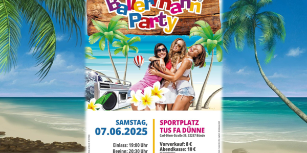 Bünde feiert wie auf Malle: TuS FA Dünne feiert originale Ballermann Party