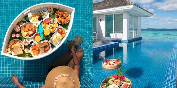 Kandima Maldives: „Frühstück in Sicht!“ Das unkonventionelle, erschwingliche Lifestyle Resort Kandima serviert ein „Floating Breakfast“ mit frischen maledivischen Zutaten!