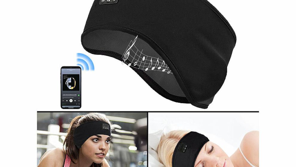 Der 4in1 Schlafkopfhörer OHS-430.sleep von auvisio ermöglicht die kabellose Verbindung mit mobilen Geräten.