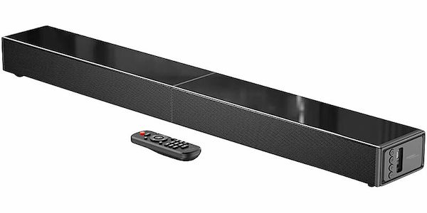Die auvisio 2.1 Soundbar streamt  auch Musik kabellos vom Smartphone oder Tablet.