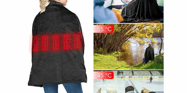 Die Wilson Gabor Heizdecke mit IR-Heizelement sorgt  gezielte Wärme bis 65 °C.