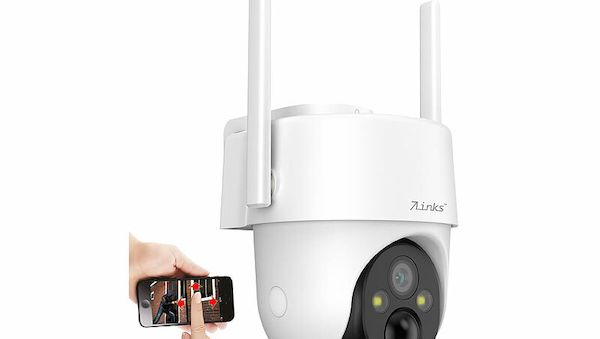 Die 7links LTE Pan-Tilt Überwachungskamera IPC-730.lte bietet zuverlässige Sicherheit auch ohne WLAN.