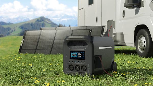 Die Mobile Trolley-Powerstation HSG-3700t bietet eine Kapazität von 2,56 kWh und eine Dauerleistung von 3.000 Watt!