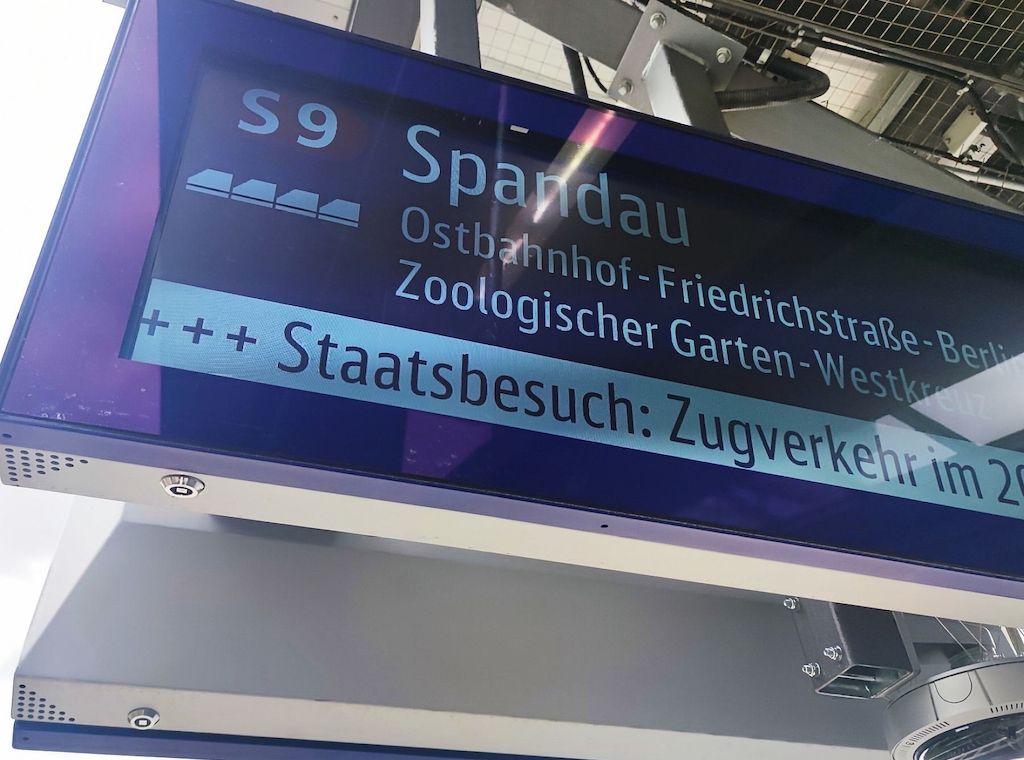 Verkehrseinschränkungen in Berlin-Mitte wegen Staatsbesuch