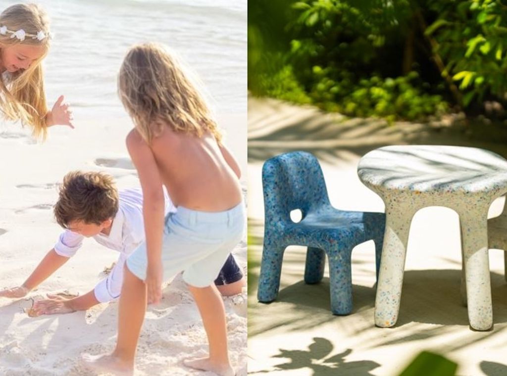 The Nautilus Maldives und ecoBirdy schaffen aus recycelten Spielzeugen nachhaltige Spielräume für junge Gäste.