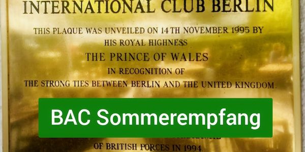BAC Sommerempfang 2025 – Netzwerken, Genießen, Erleben!