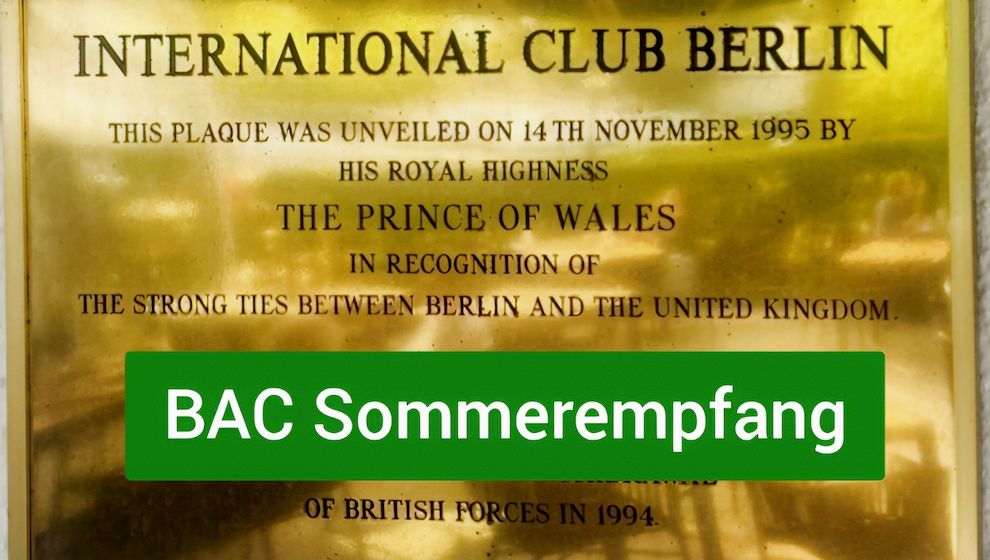 BAC Sommerempfang 2025 – Netzwerken, Genießen, Erleben!
