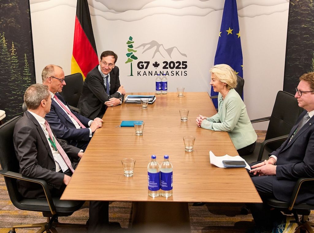 Hardt sieht G7-Gipfel als "Feuertaufe" für Merz