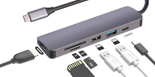 6in1-Dockingstation mit 4K-HDMI & 100 W Power Delivery – kompakt & vielseitig einsetzbar