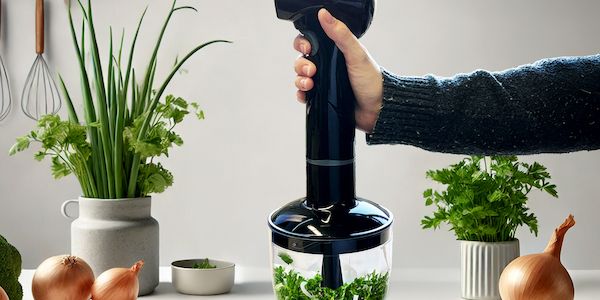 Kabelloser Stabmixer mit Powerbank-Funktion – mixen, pürieren & laden überall