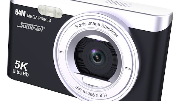 Kompakte 4K-Vlogging-Kamera mit 64 MP, 5K-Option und Bildstabilisator