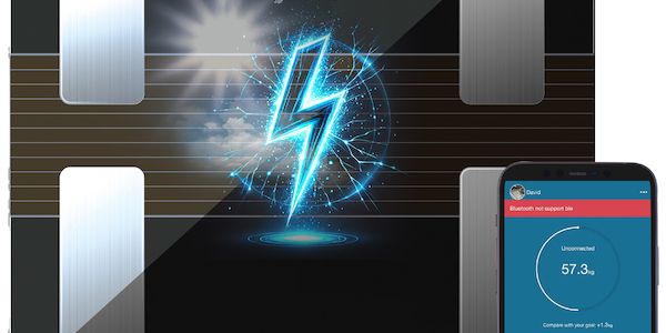 Solar-Körperfettwaage mit App und 13 Messwerten