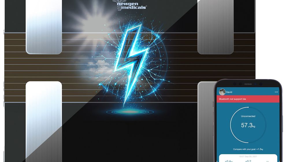 Solar-Körperfettwaage mit App und 13 Messwerten
