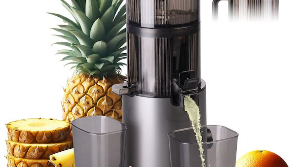 Schonender Kalt-Entsafter für ganze Früchte ohne Vorschneiden