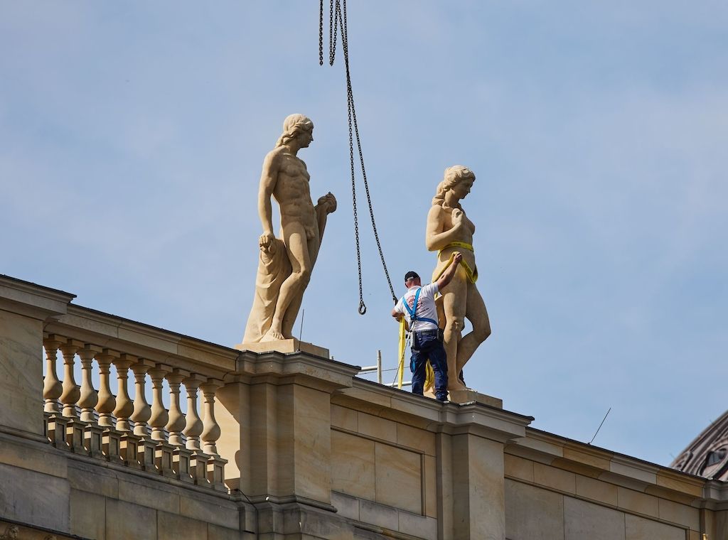 Letzte Arbeiten am Berliner Humboldt Forum