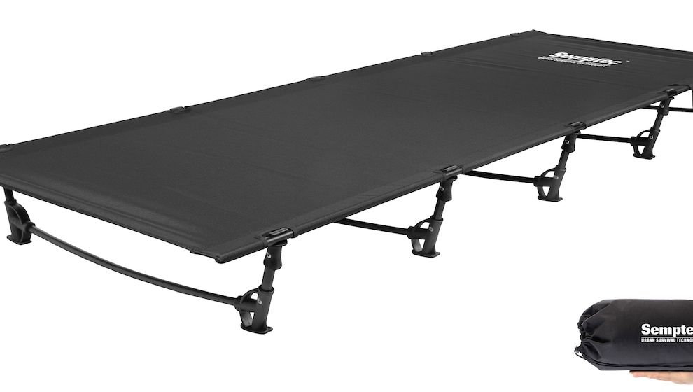 Ultraleichtes Feldbett mit XL-Auflage von Semptec – ideal für Camping & Gäste