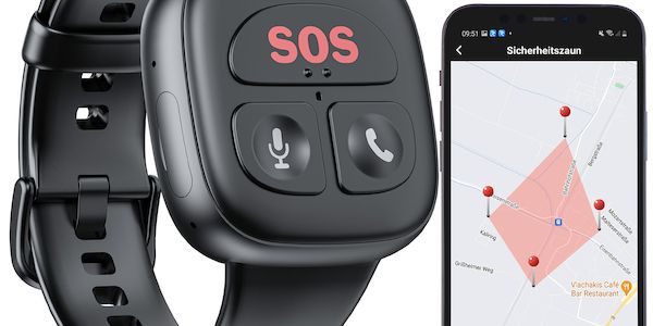 Notrufarmband mit GPS-Ortung und Sturzsensor