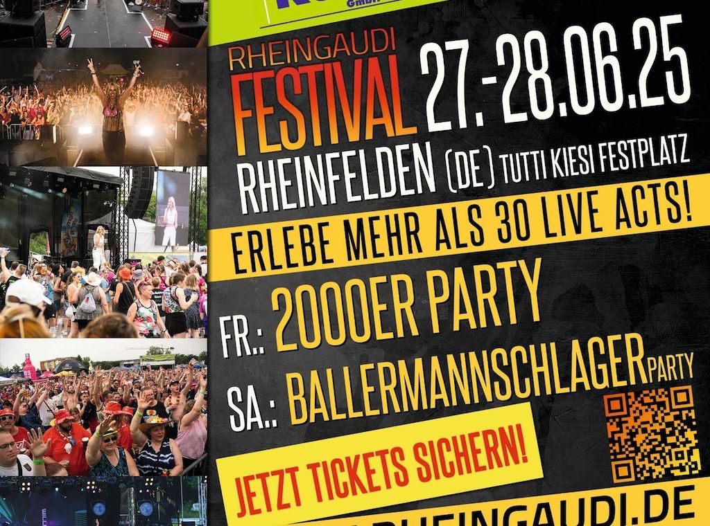 Baden goes Ballermann: Großartiges Programm beim Rheingaudi Festival 2025