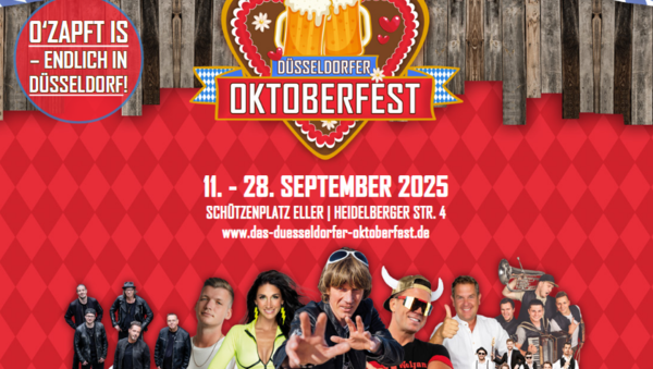 Tradition trifft Mallefeeling - Das Düsseldorfer Oktoberfest vom 11. – 28.09.2025