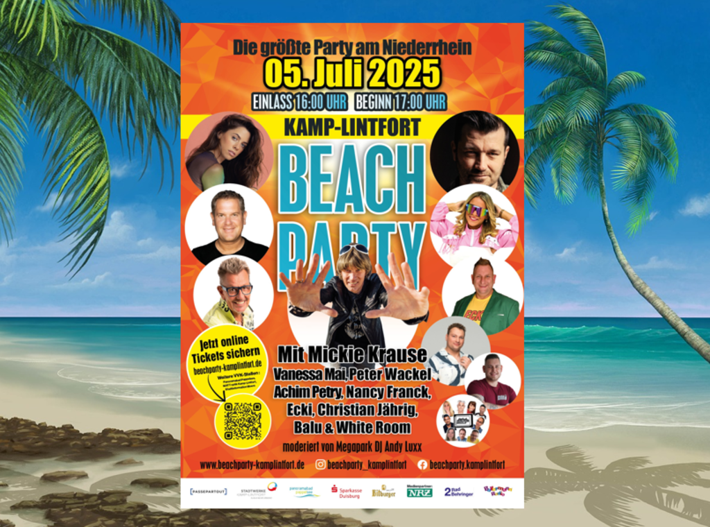 Mega-Event mit Mickie Krause, Vanessa Mai & Co: Vorfreude auf Beach Party