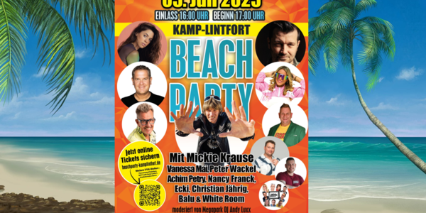 Mega-Event mit Mickie Krause, Vanessa Mai & Co: Vorfreude auf Beach Party