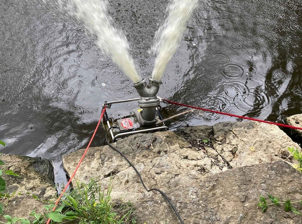 Nothilfe stabilisiert Sauerstoffgehalt im Probstsee