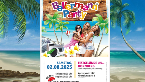 Mallorcaflair XXL: Die originale Ballermann Party beim MTV Reichenbach!