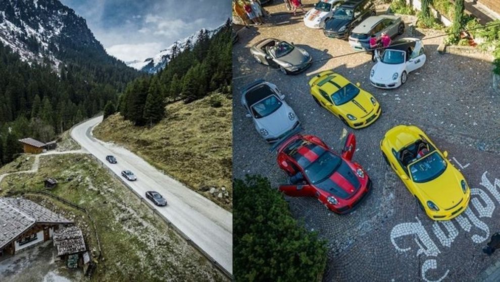 Schwäbische Boliden in der Tiroler Bergwelt: 911er-Treffen im 5-Sterne SPA Hotel Jagdhof im Stubaital