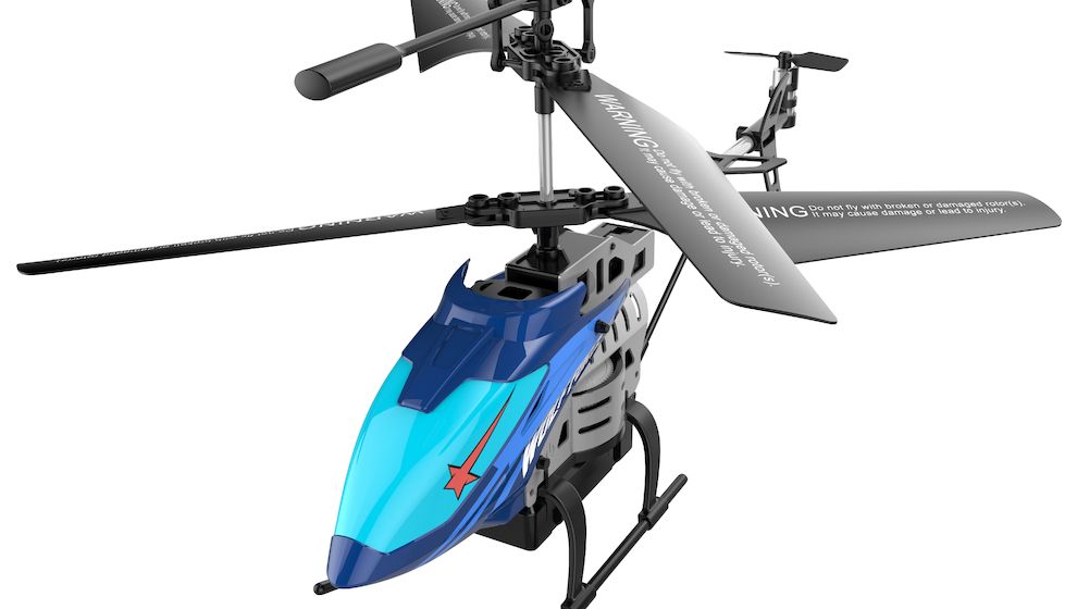 Langer Flugspaß mit LED-Hubschrauber für Einsteiger und Profis
