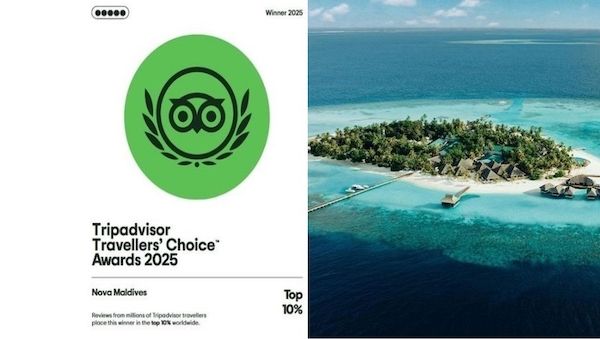 Tripadvisor Travellers’ Choice Awards 2025: Nova Maldives weltweit unter den besten Resorts