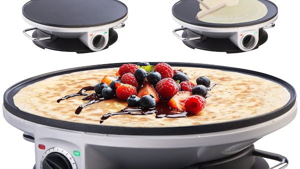 Crêpes-Maker PKM-500 von Rosenstein & Söhne – Für süße & herzhafte Leckereien