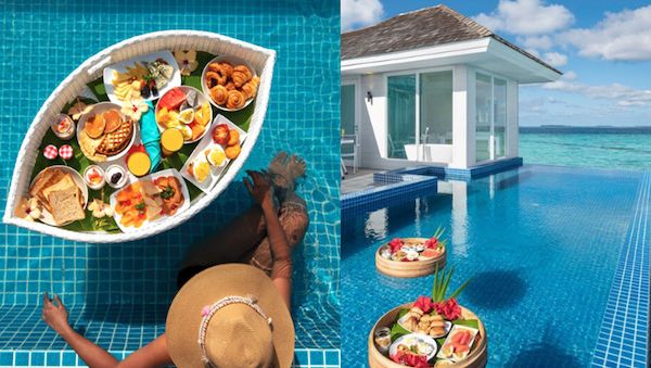 Kandima Maldives: „Frühstück in Sicht!“ Das unkonventionelle, erschwingliche Lifestyle Resort Kandima serviert ein „Floating Breakfast“ mit frischen maledivischen Zutaten!