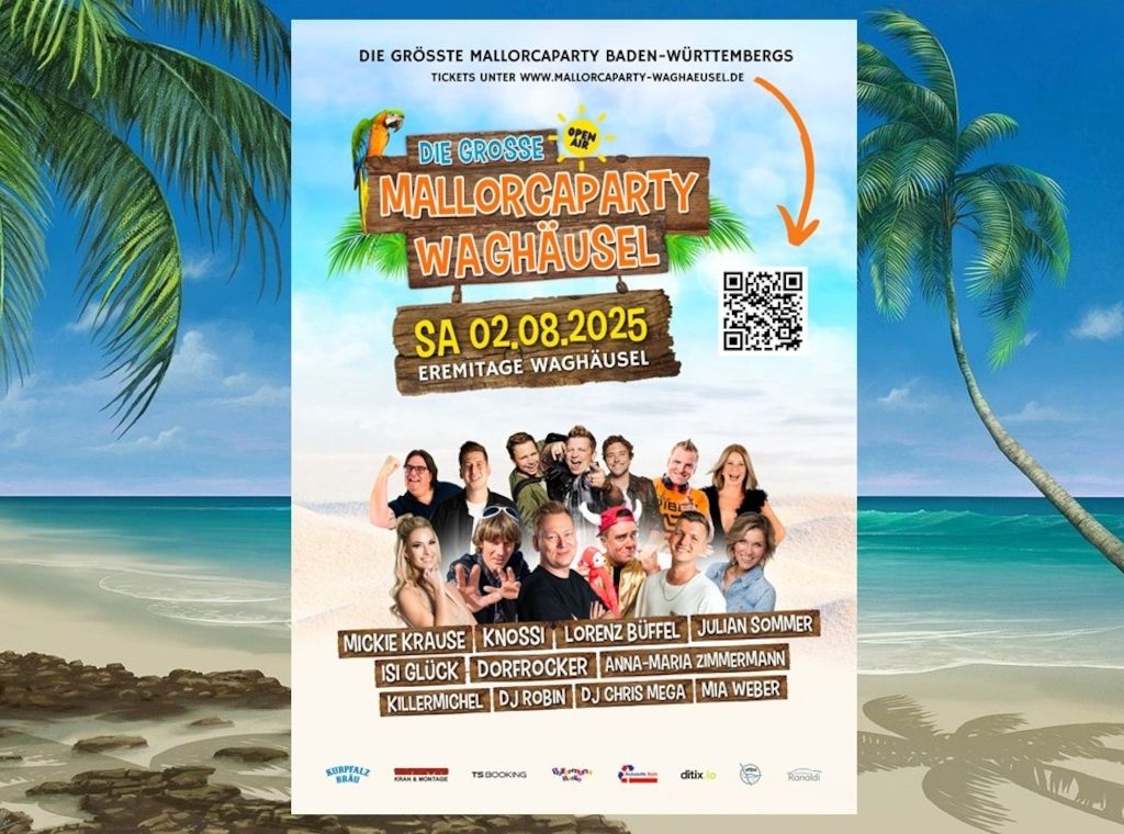Mallefeeling, wie Du es liebst: Die Mallorcaparty Waghäusel 2025